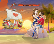 Load image into Gallery viewer, Love on the beach
